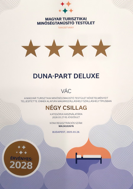 Duna-Part Deluxe Szállás Dunakanyar Vác